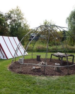 Museum Wedge Tent Striped