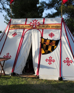 Medieval Wedge Tent Striped