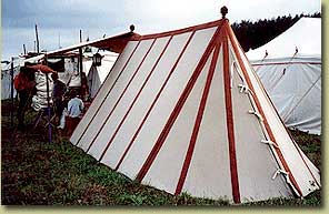 Museum Wedge Tent Striped