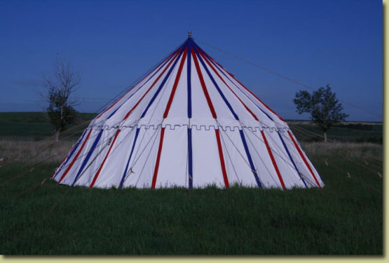 Striped Pavilion Tent