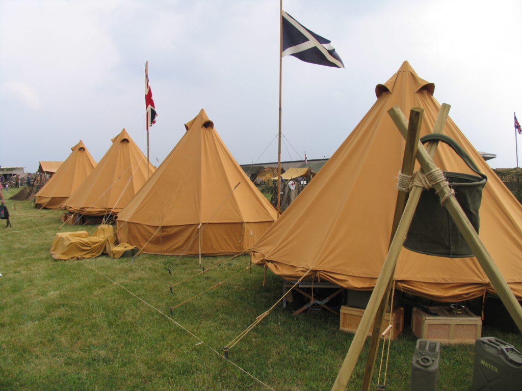World War II (WWII) Replica Bell Tent in Suntan 10' 6"x13' Diameter