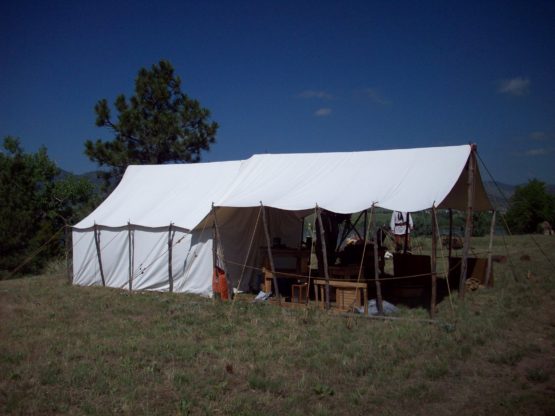Wall tent with Awning