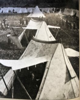 old photo of a Civil War encampment