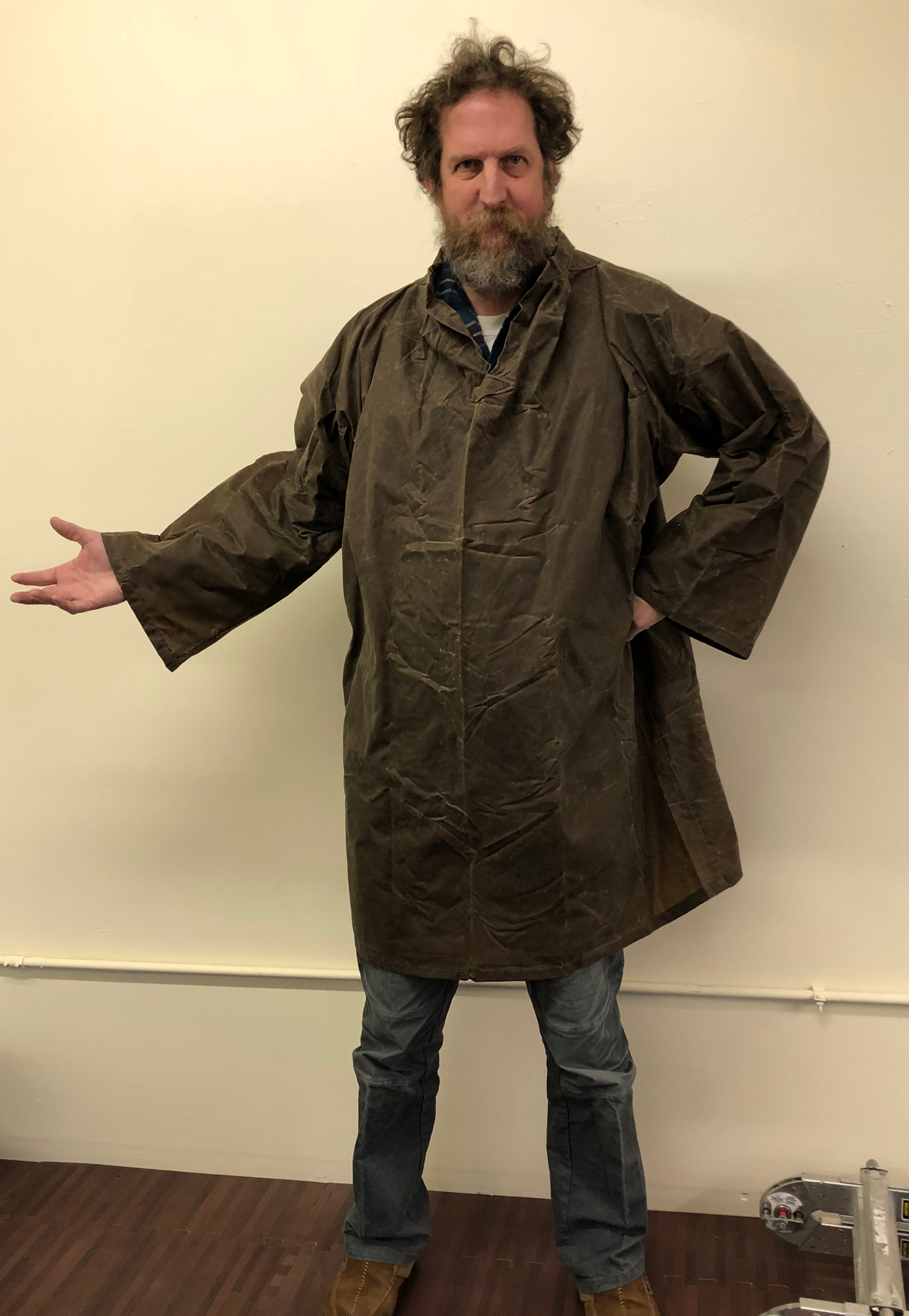 oilskin raincoat
