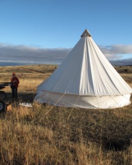 round canvas tent