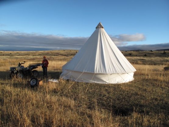 round canvas tent