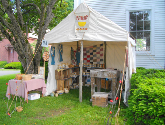 white canvas tent