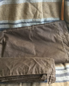 oilskin bag & tarp on blanket
