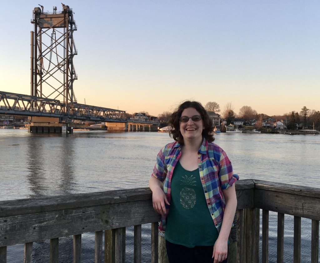 Meet the Tentsmiths Crew – Cara woman on pier with bridge in background